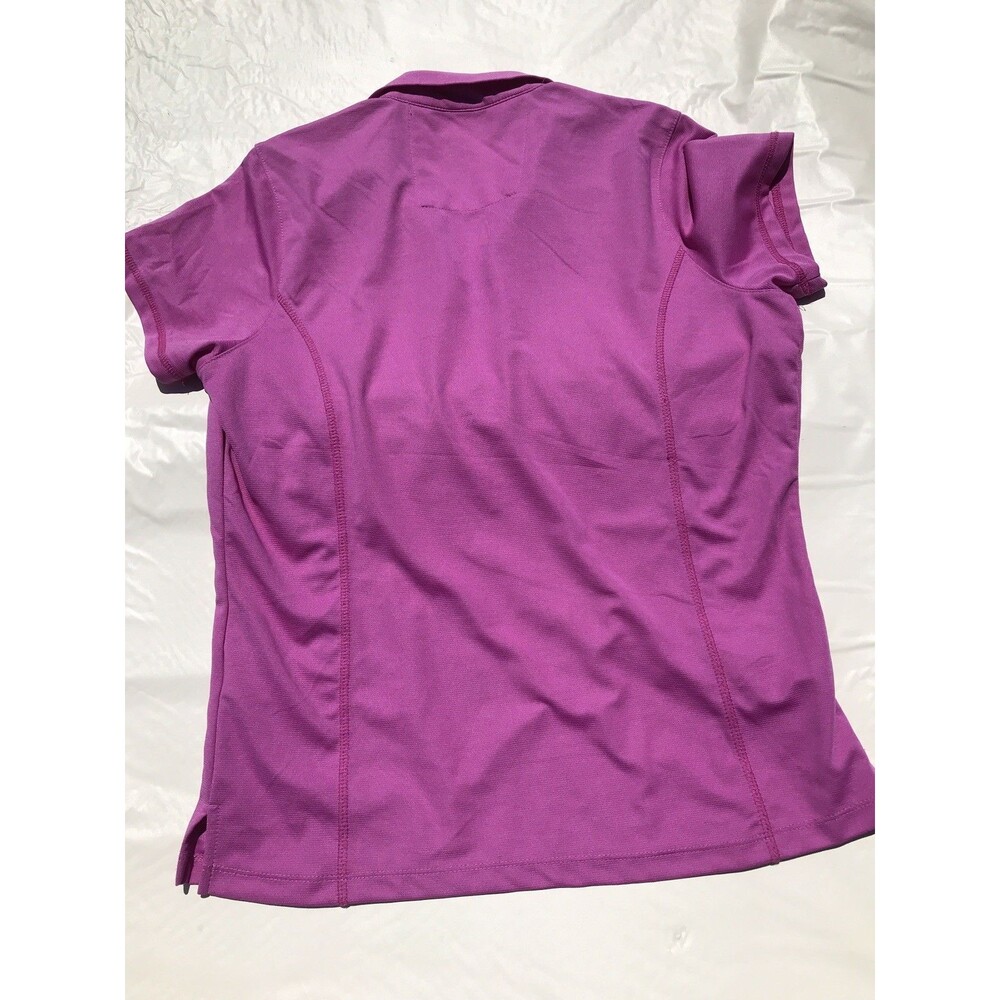 Bermuda Sands Golf Shirt Sleeveless Women Large Purple Button Up Collar - Picture 4 of 5